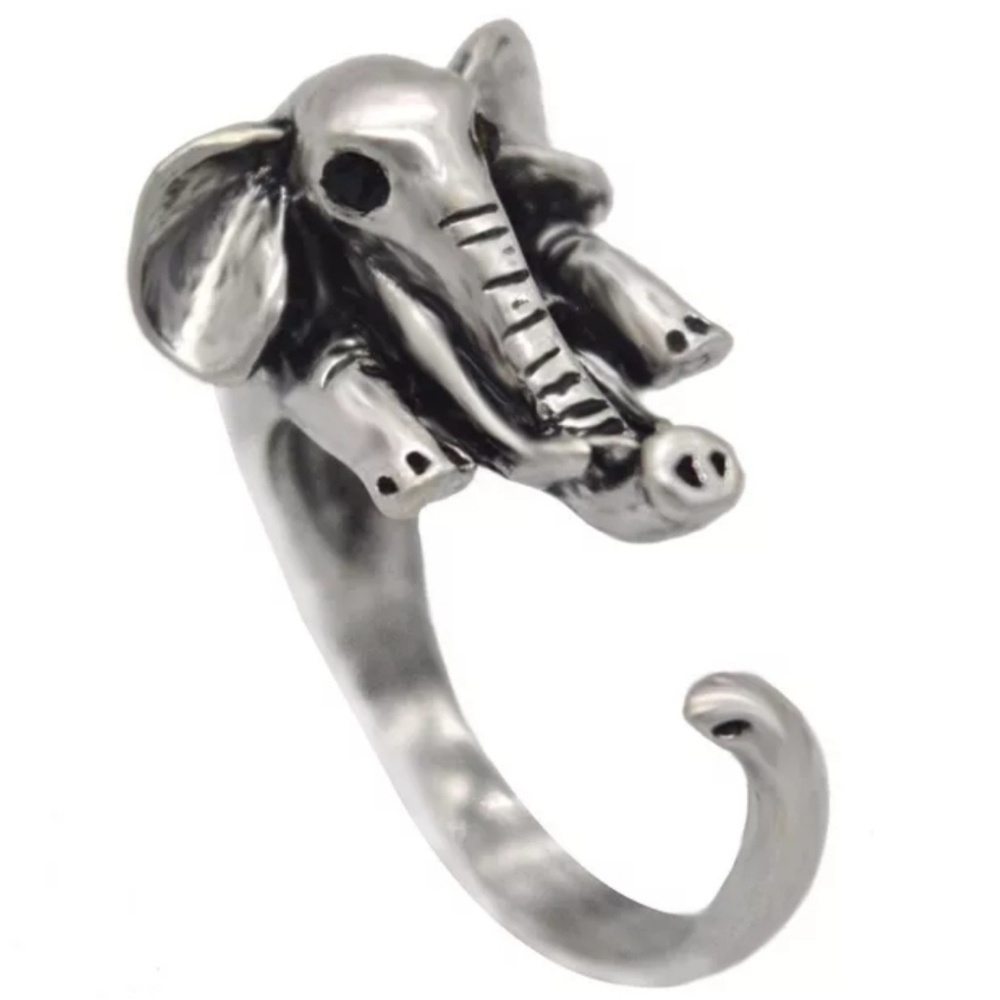 🐘Unique Antique Silver Elephant 🐘Vintage Ring❣️